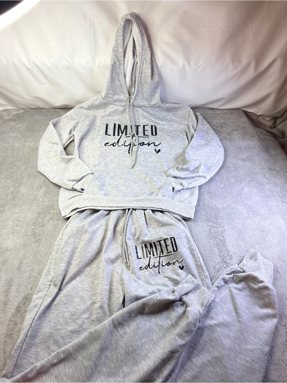 Limited Edition Gray Women's Hoodie & Jogger Set
